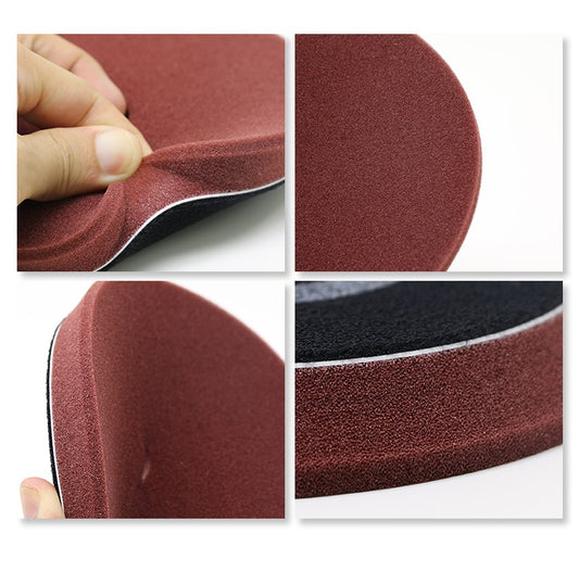 5インチ マルーン フォーム バフ